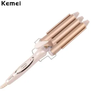 110-220V Perm Splint Titanium Automatic Ceramic Hair Curler 3 Barrels Big Waver Curling Iron Hair Curlers Rollers Styling Tools