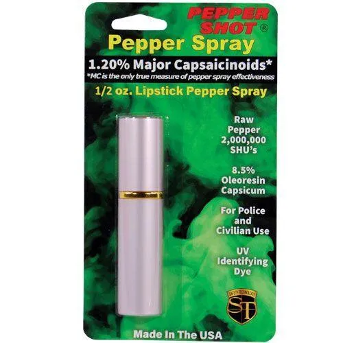 12) Pink Lipstick Pepper Sprays with Counter Display