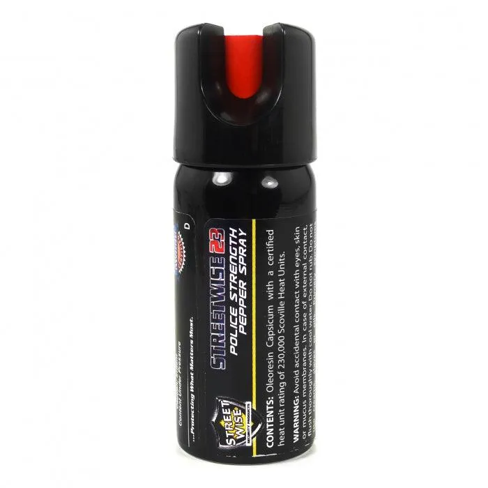 15) Units 2 oz Twist Lock Police Strength Pepper Sprays with Display