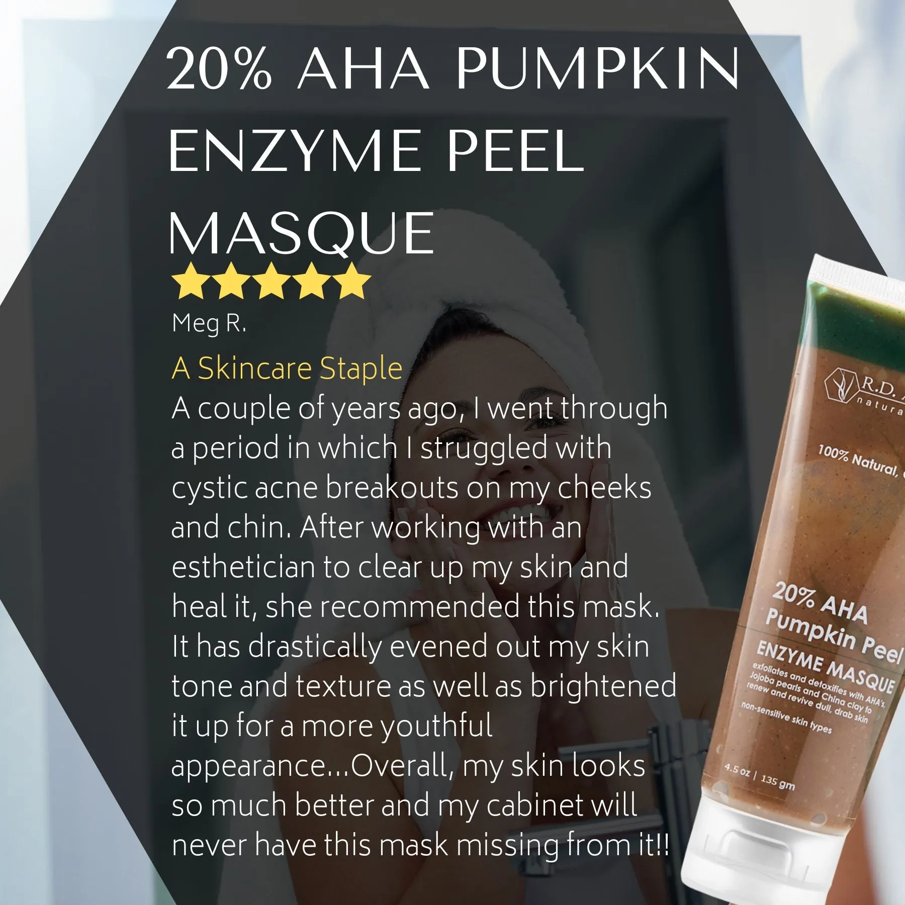 20% AHA Exfoliating Pumpkin Enzyme Peel Mask