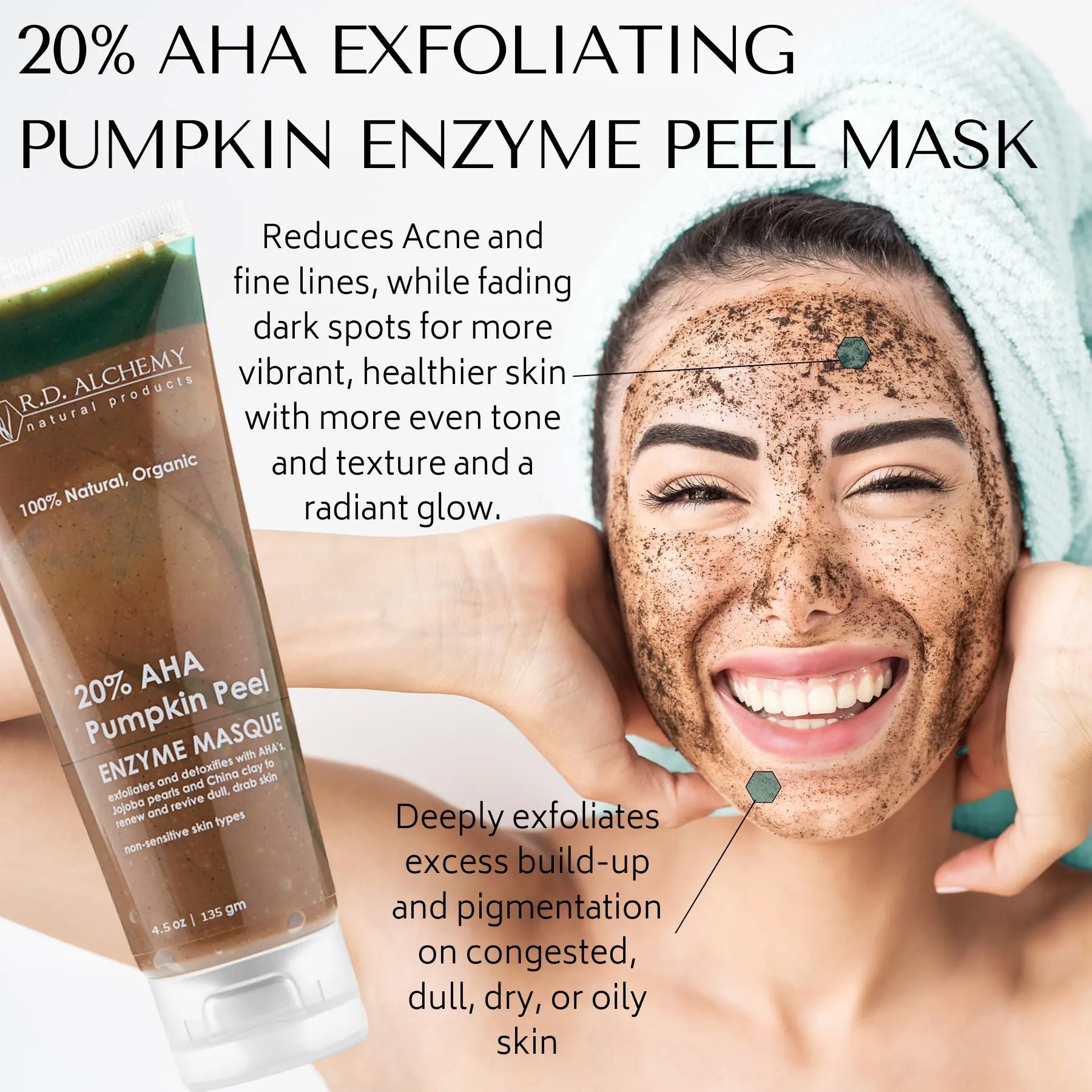 20% AHA Exfoliating Pumpkin Enzyme Peel Mask