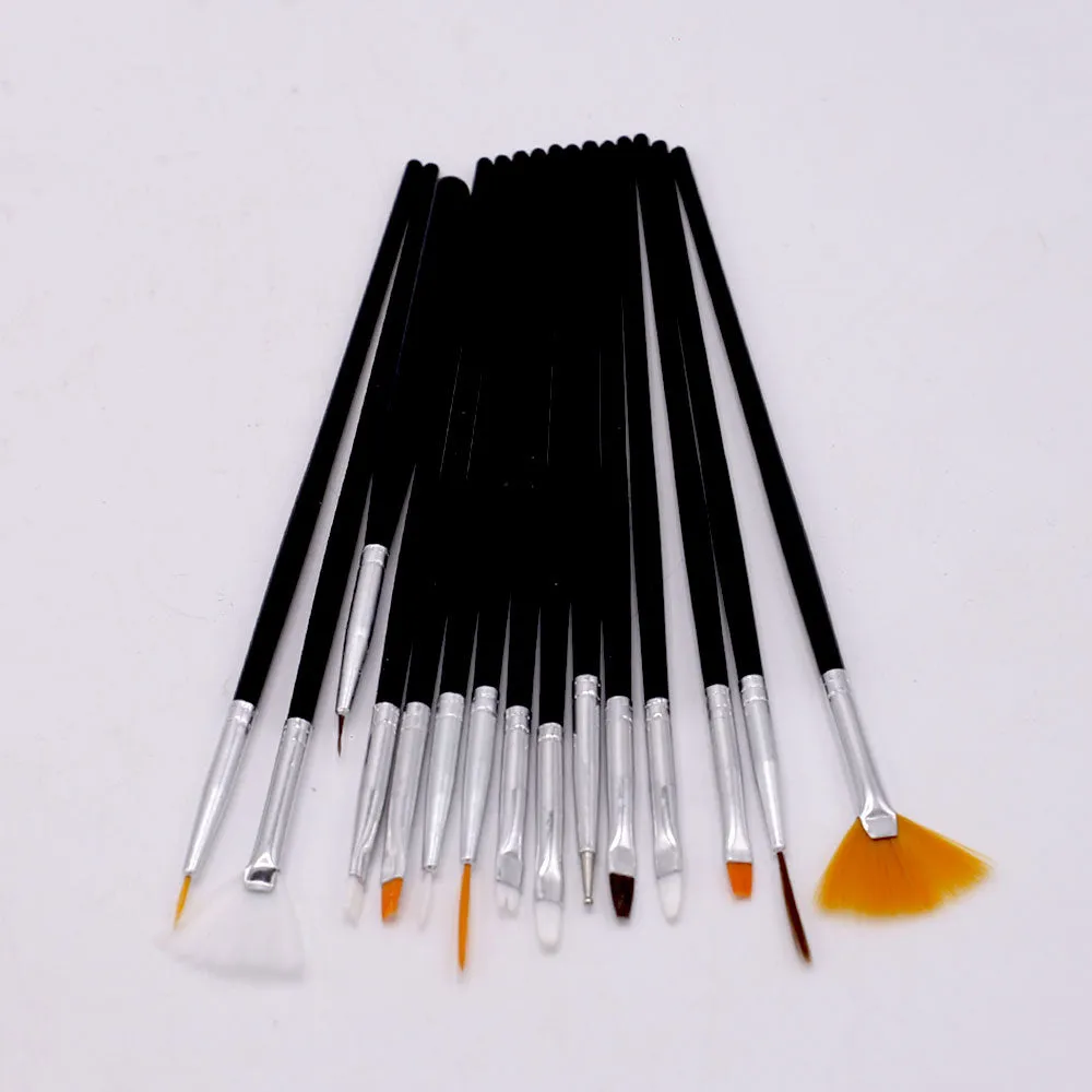 Artist Cake Paint Brushes 15Pcs Set