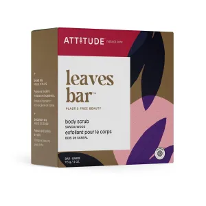 Attitude Plastic-free Leaves Bar - Body Scrub Bar (Sandalwood)