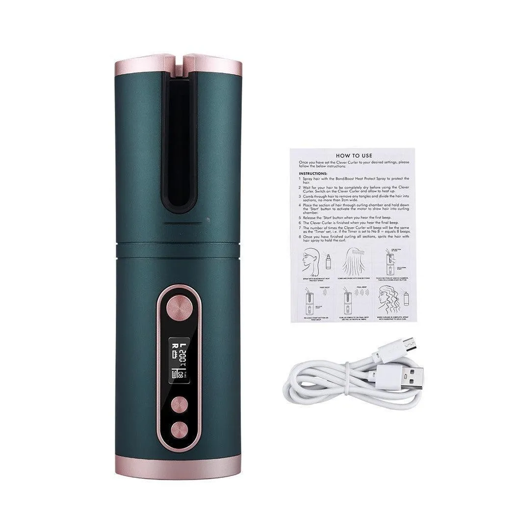 Automatic Hair Curler Ceramic Anti-Scalding Wireless Curling Iron for