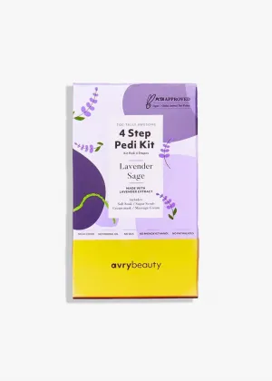 Avry Beauty 4 Step Pedi Kit - Lavender Sage