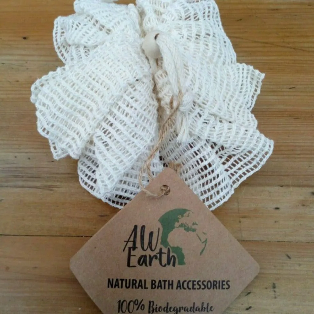 AW Earth - Eco Friendly Biodegradable Nature Bath & Shower Scrunchy - Rami