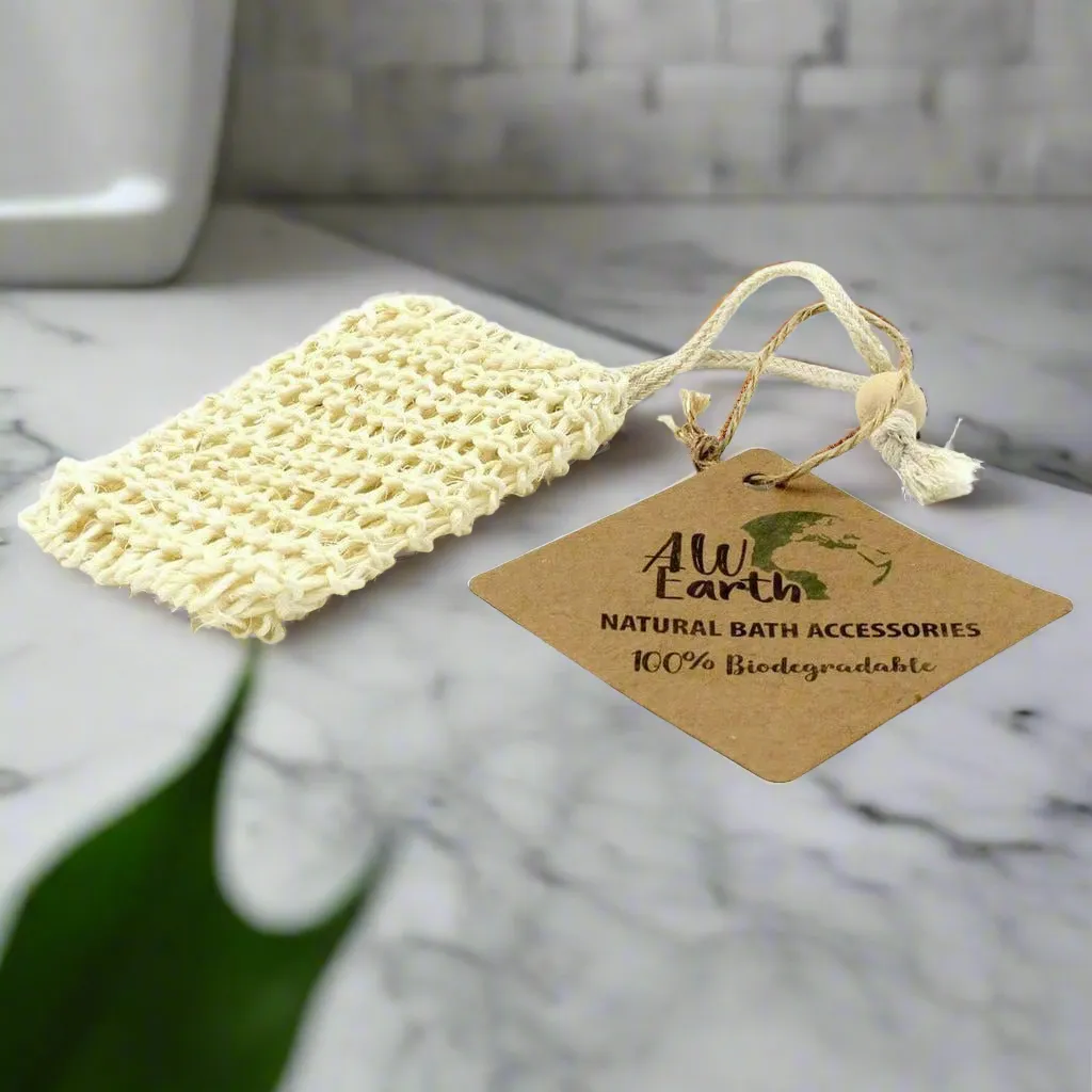 AW Earth - Natural Biodegradable Soap Bags - Sisal Bamboo or Jute