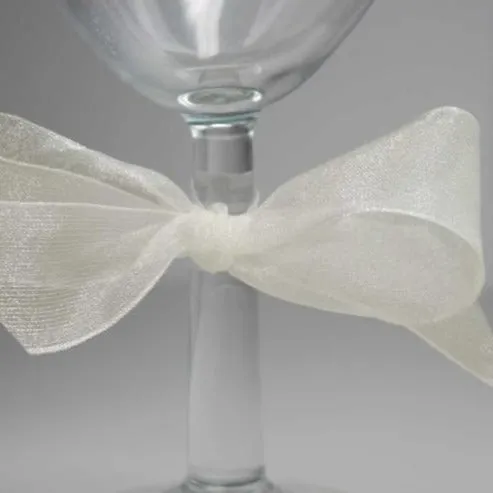 Berisfords Super Sheer Ribbon 25m - BRIDAL WHITE