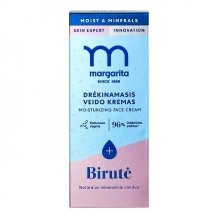 Birutд - moisturizing face cream 50 ml, made in Lithuania, Margarita