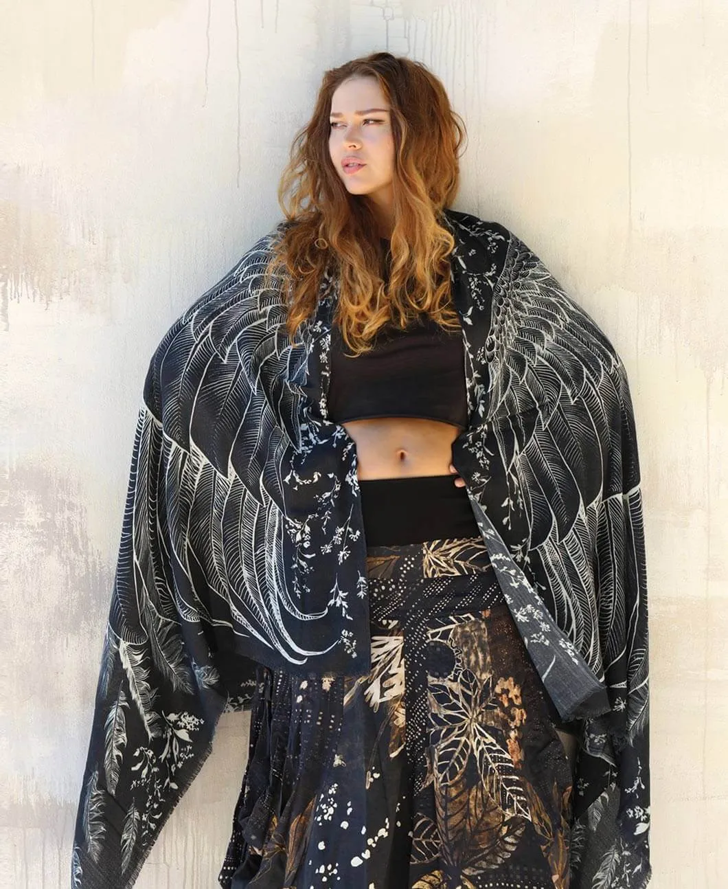 Black Wings Shawl