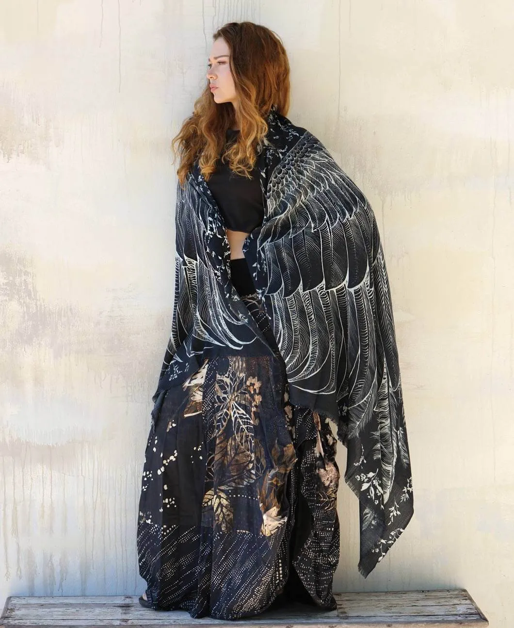 Black Wings Shawl