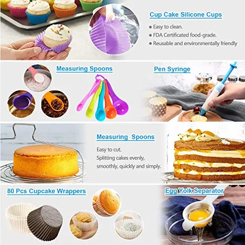 Cake Decorating Supplies,493 PCS Cake Decorating Kit