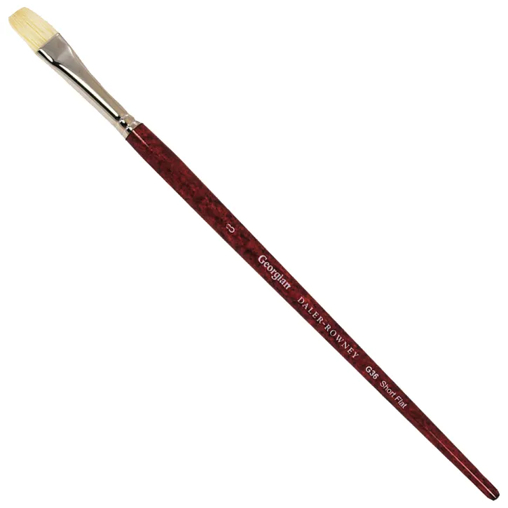 Daler Rowney Georgian Oil Brushes Series G36 Short Flat No. 8