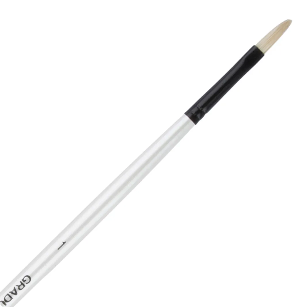 Daler Rowney Graduate Brush Long Handle Bristle Filbert 1=6mm