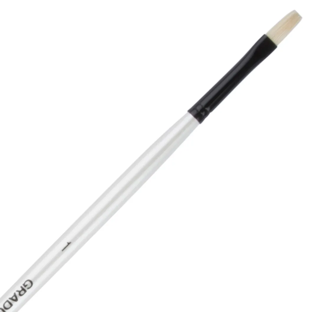 Daler Rowney Graduate Brush Long Handle Bristle Long Flat 1x5mm