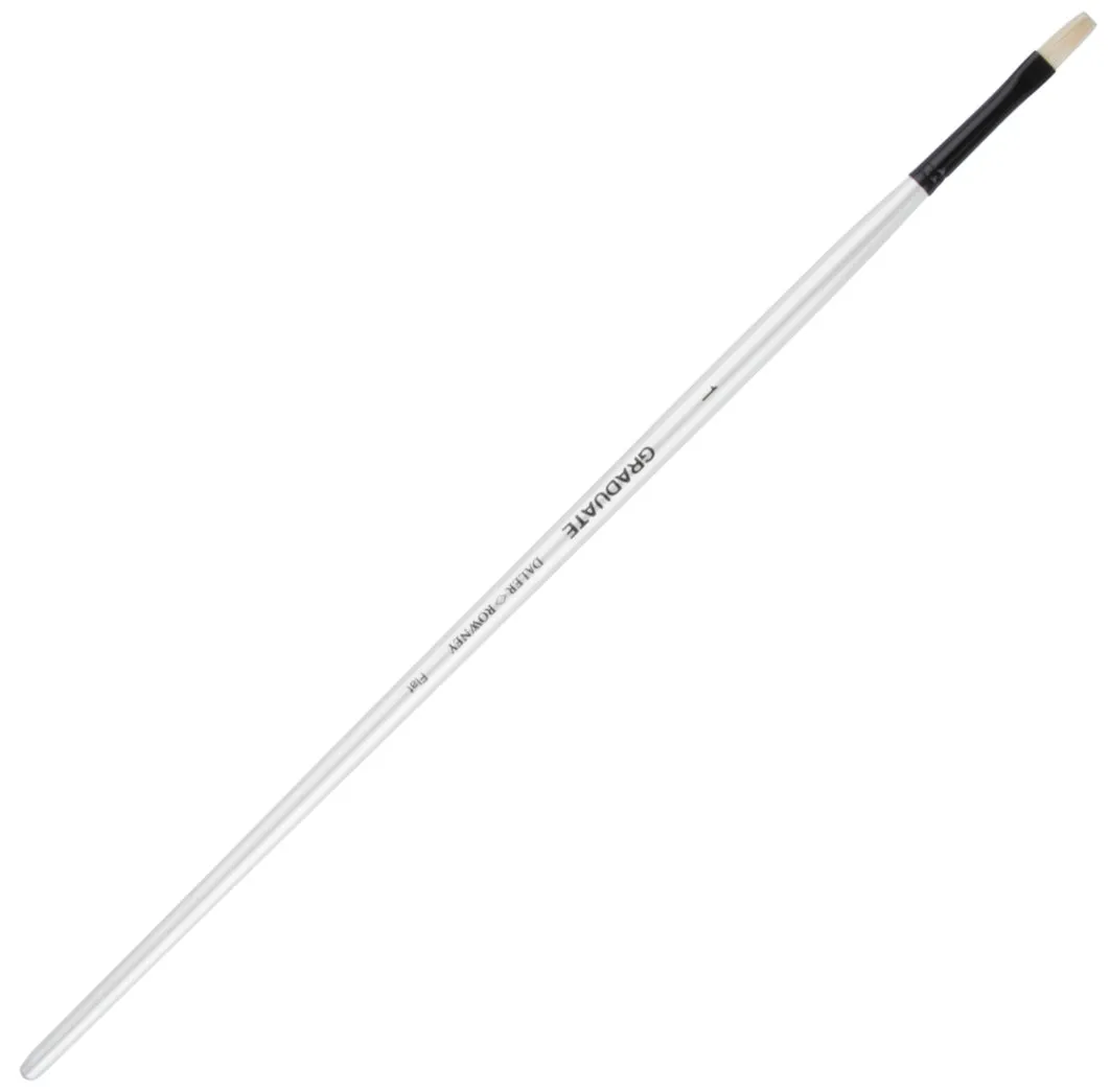 Daler Rowney Graduate Brush Long Handle Bristle Long Flat 1x5mm