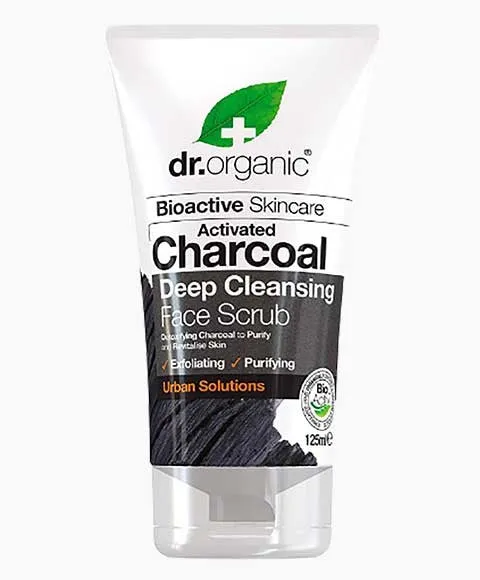 Dr Organic Bioactive Skincare Activated Charcoal Deep Cleansing Face Scrub