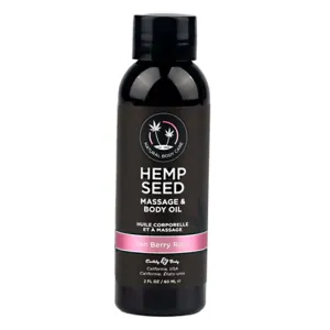 Earthly Body Hemp Seed Massage Oil Zen Berry Rose