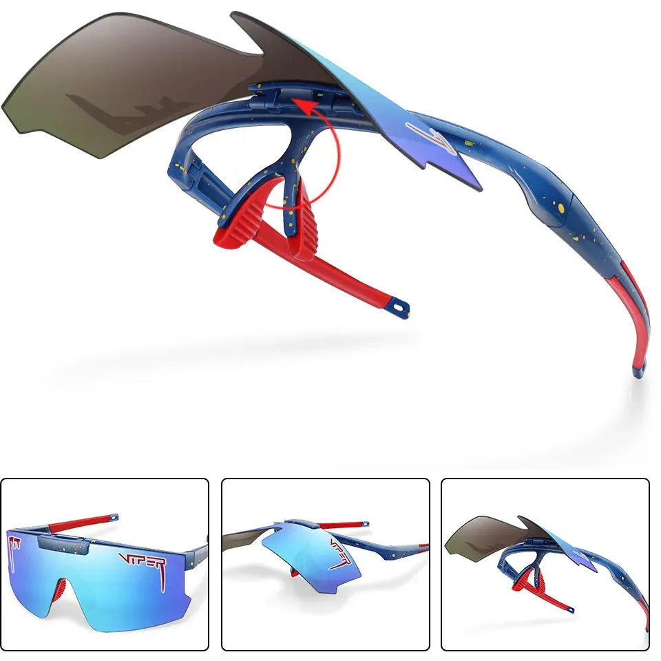 Flip Cycling Sunglasses Offs Men Women MTB Viper Running Mountain Bicycle Goggles Women Eyewear Sports Fashion Lightweight