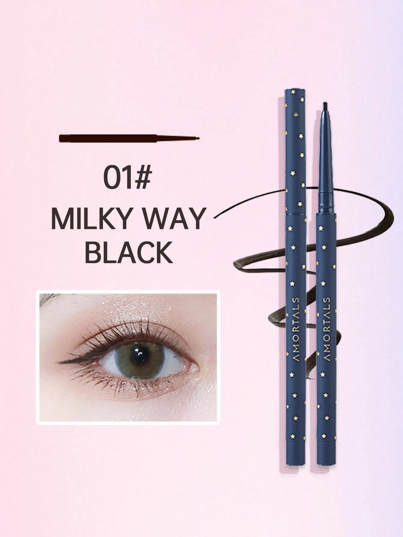 Flow cloud eyeliner glue pen waterproof sweat-resistant non-halo dyeing is not easy to fade