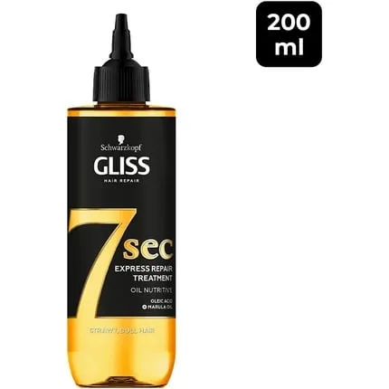 Gliss 7 Seconds Express-restoring hair oil Nourishing, 200 ml, Schwarzkopf