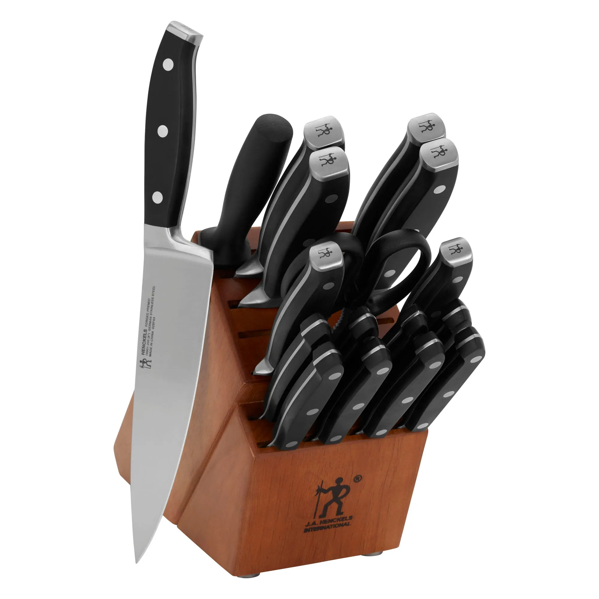 Henckels Forged Premio 18-Piece Knife Block Set