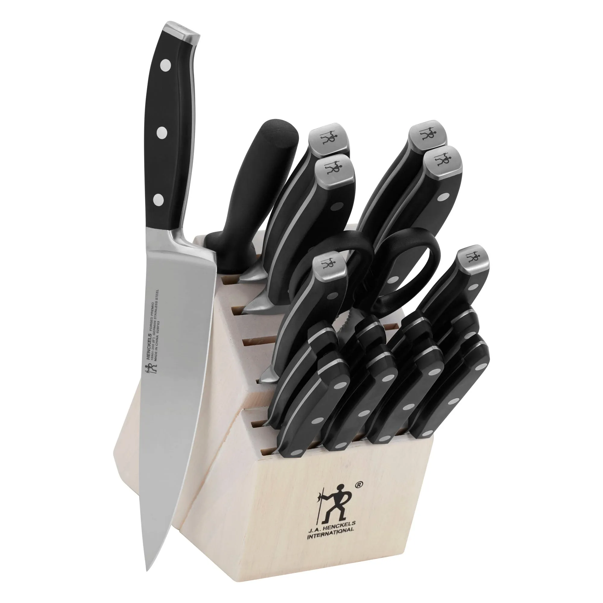 Henckels Forged Premio 18-Piece Knife Block Set