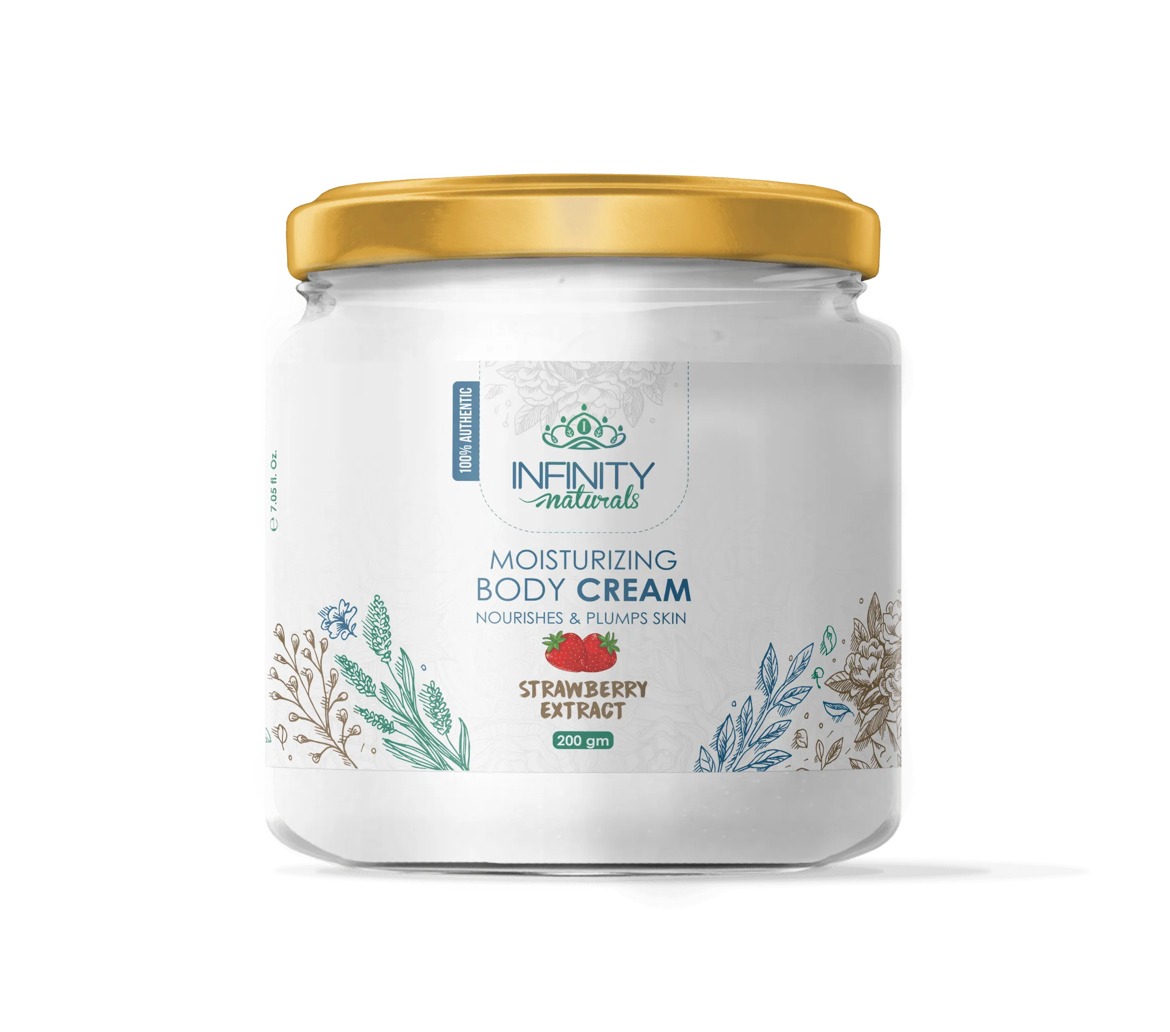 Infinity Naturals Moisturizing Body Cream Strawberry Extract