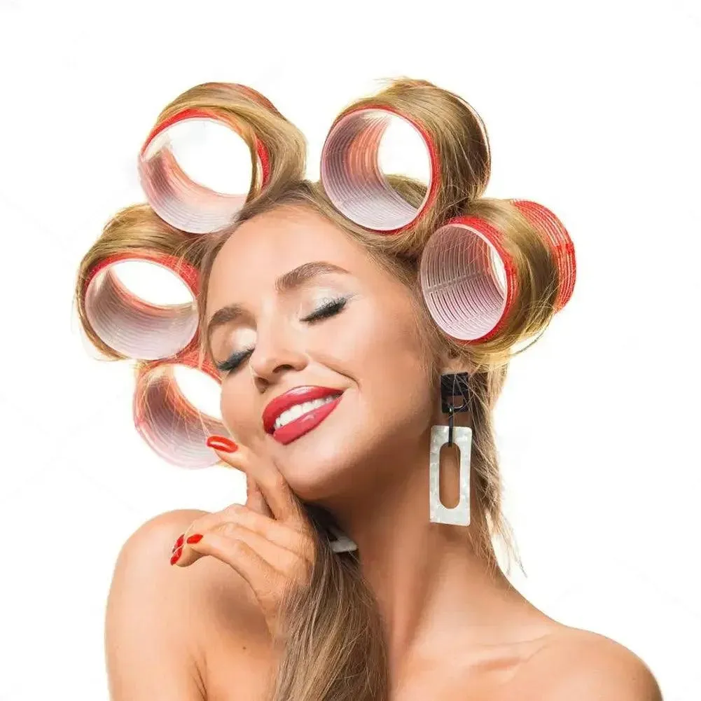 Jumbo Self-Grip Hair Curlers: Salon Quality Heatless Curls Foam Rollers