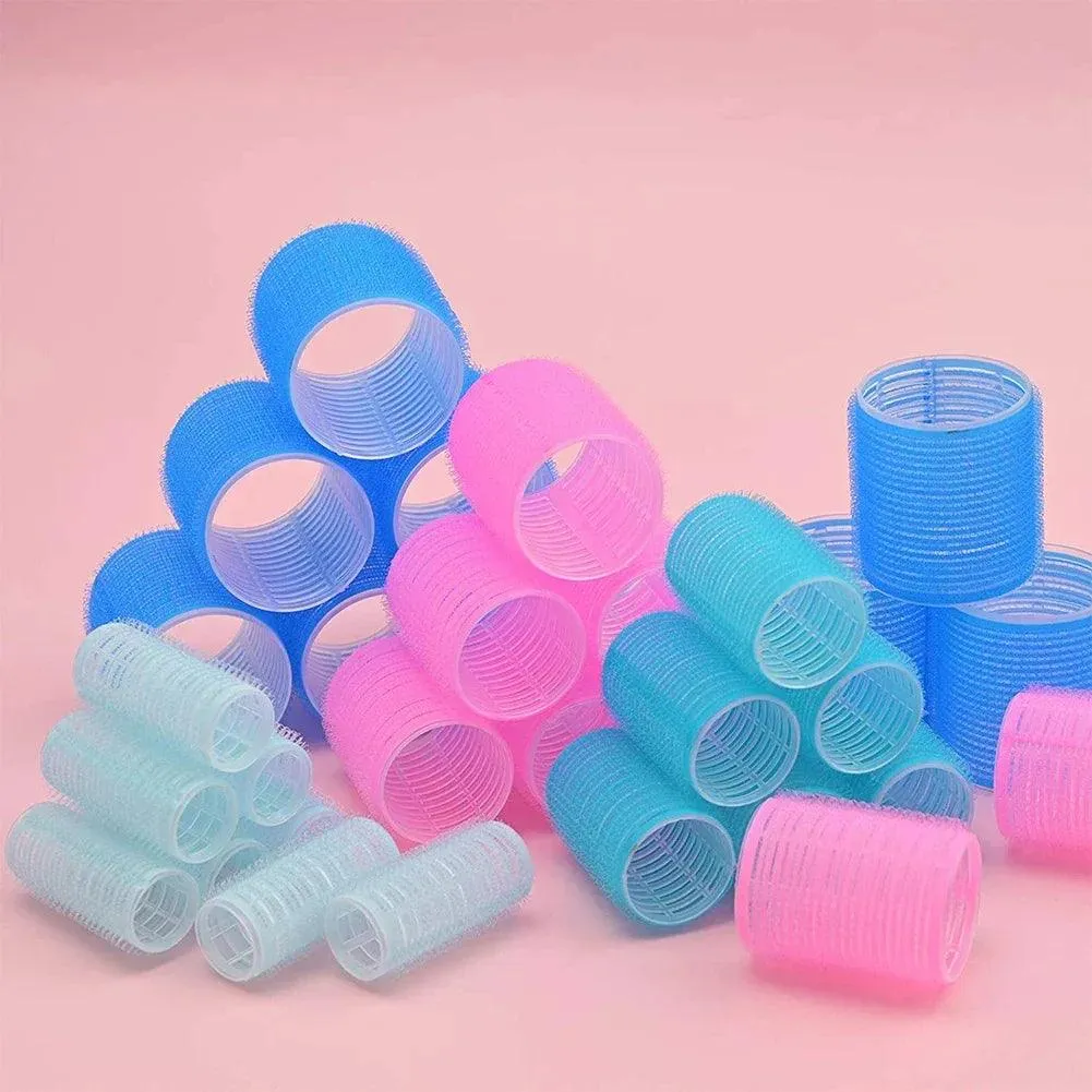 Jumbo Self-Grip Hair Curlers: Salon Quality Heatless Curls Foam Rollers