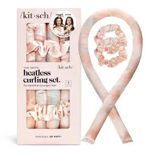 Kitsch Satin Heatless Curling Set - Hair Rollers for Heatless Curls