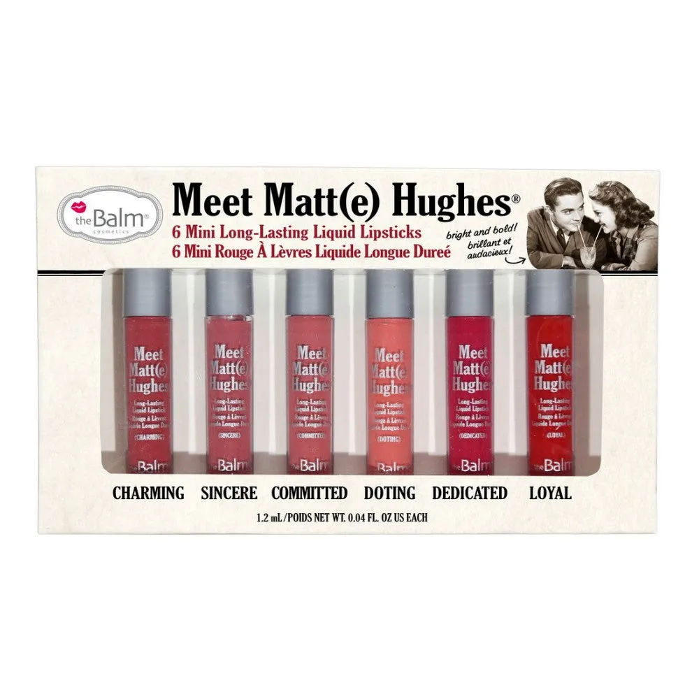 Meet Matt(e) Hughes Set of 6 Mini Long-Lasting Liquid Lipsticks