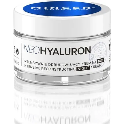 Mincer Pharma Neo Hyaluronic Intense restorative moisturizing night face cream with hyaluronic acid 50 ml , Mincer Est.  Pharma 1989