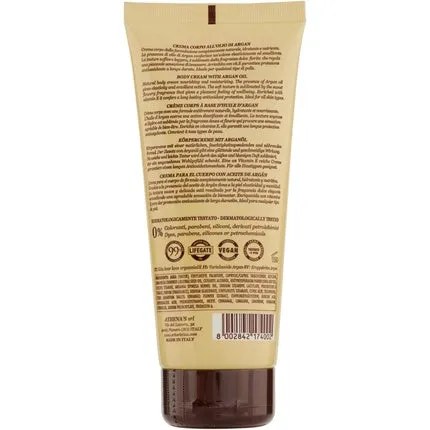 Moisturizing body cream with argan oil 200ml, L'Erboristica