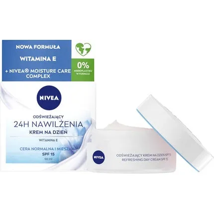 Moisturizing refreshing face cream 24 hours 50ml, Nivea