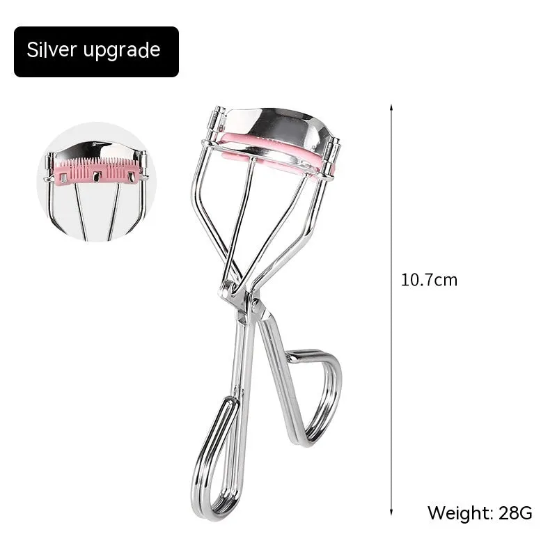 Natural Curling Eyelash Curler With Comb Girls Eyelash Beauty Auxiliary Tools Portable Wide Angle Eyelash Curler