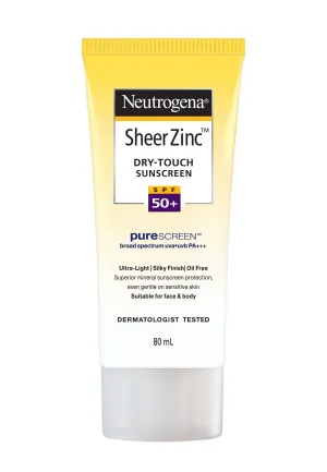 Neutrogena Sheer Zinc Dry Touch Sunscreen SPF50 ,80ml