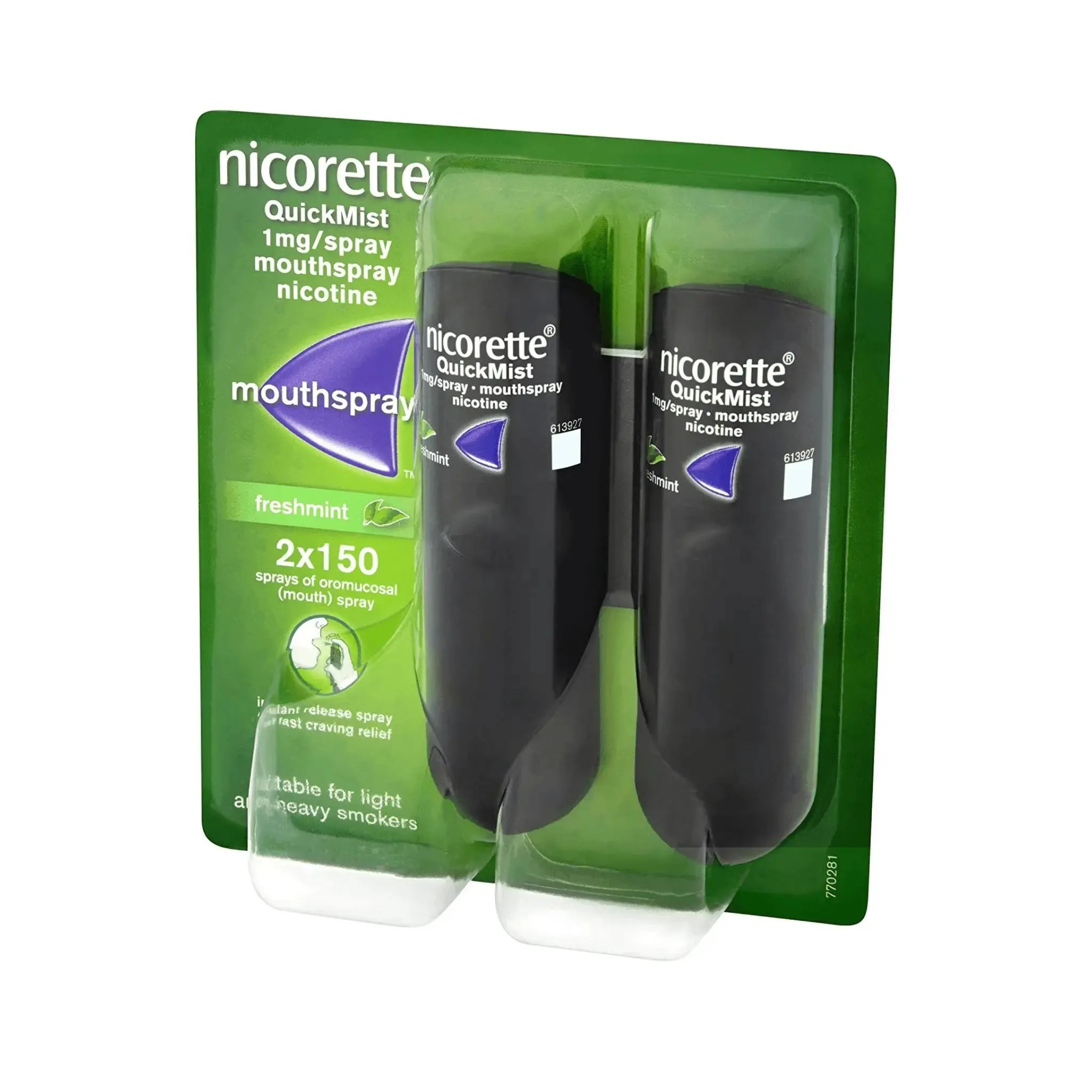 Nicorette Quickmist Mouthspray- Freshmint, 1mg, Duo