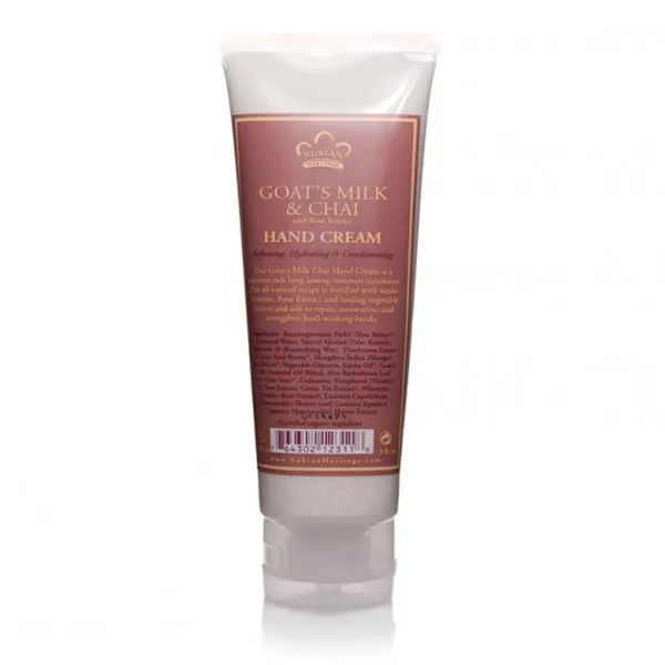 NUBIAN HERITAGE - Goats Milk & Chai Hand Cream - 4 fl. oz. (118 ml)