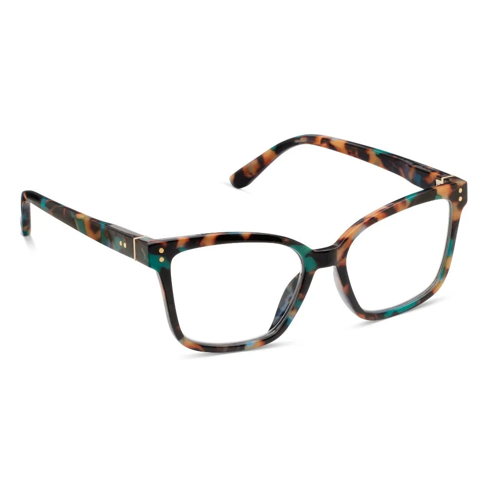 Octavia Teal Botanico Blue-Light Reading Glasses {clearance}