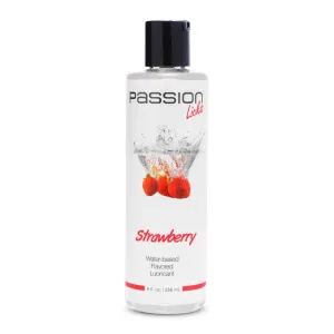 Passion Licks Strawberry Water Based Flavored  Lubricant - 8 Fl Oz / 236 ml