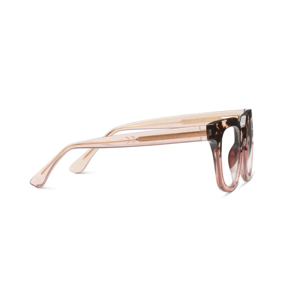 Peepers Blue Light Readers Showbiz - Gray Tortoise/Pink