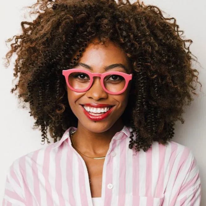 Peepers Reading Glasses: Saffron Strawberry Pink