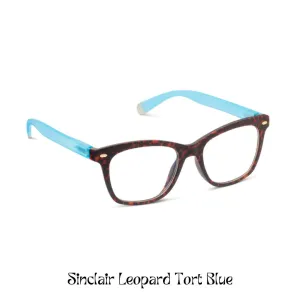 Peepers Reading Glasses: Sinclair Leopard Tort Blue