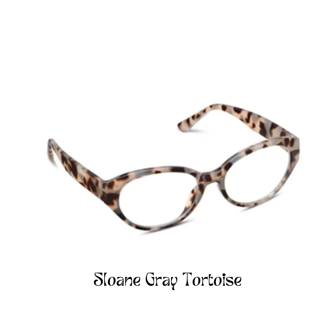 Peepers Reading Glasses: Sloane Gray Tortoise