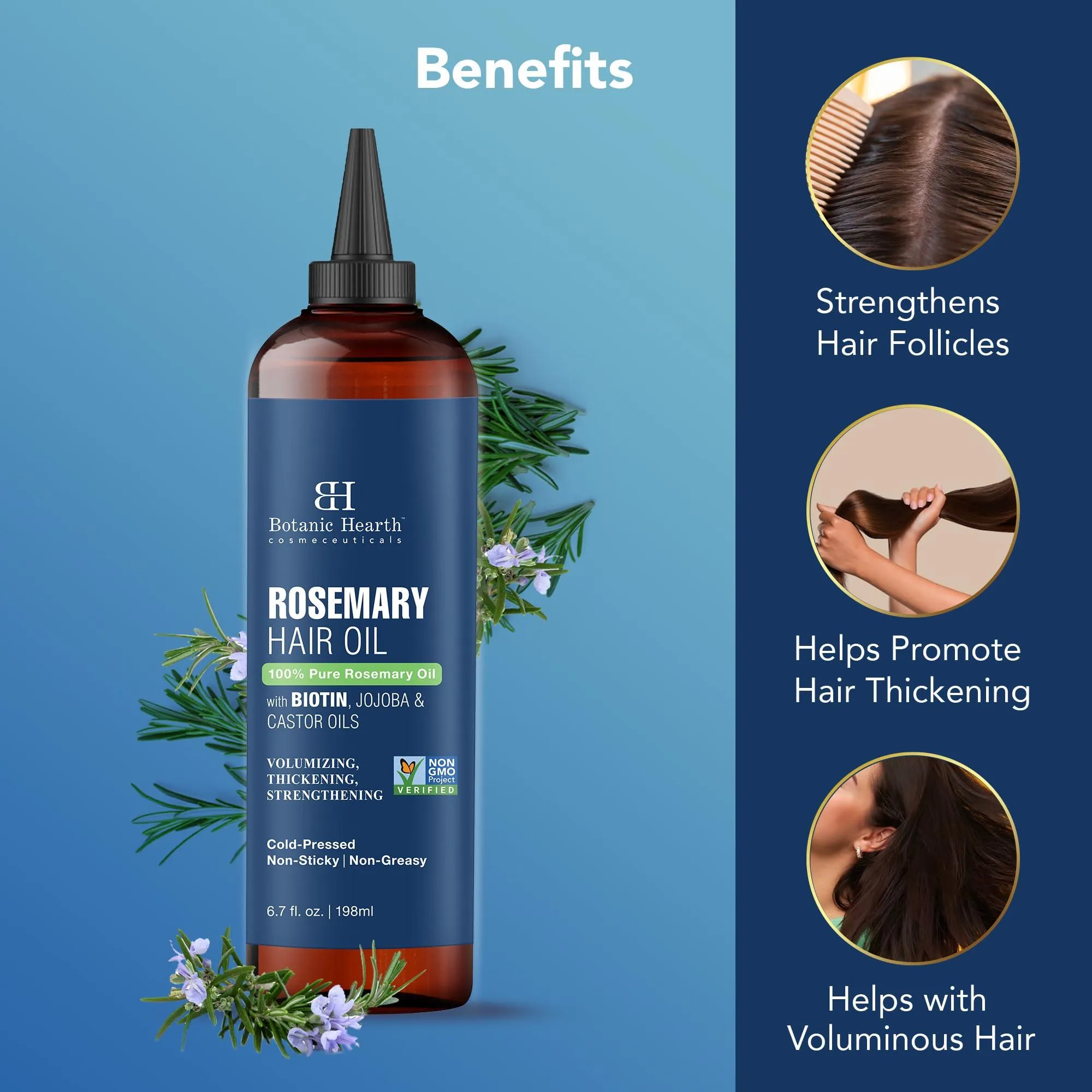 Rosemary Hair Oil with Biotin for Hair Care