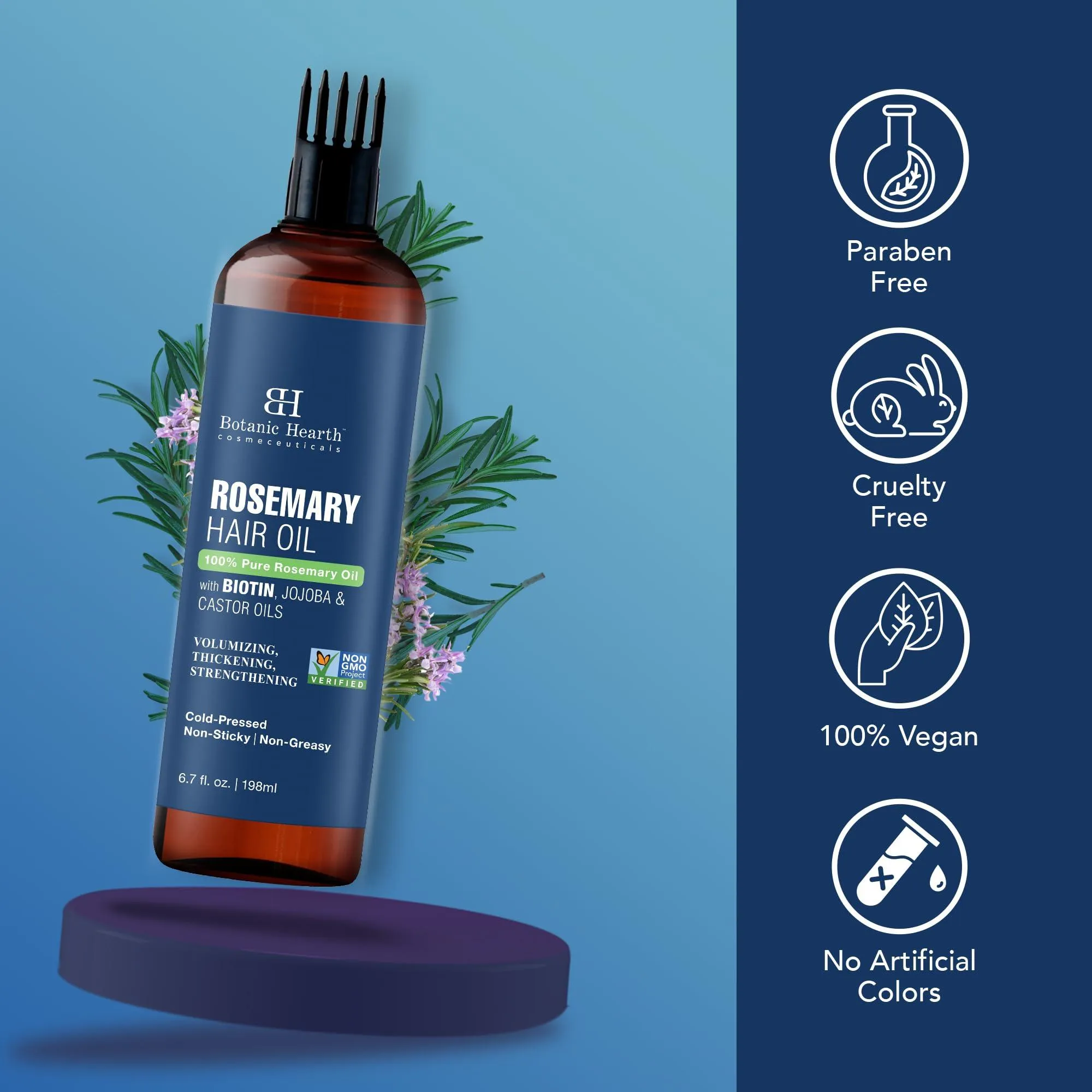 Rosemary Hair Oil with Biotin for Hair Care