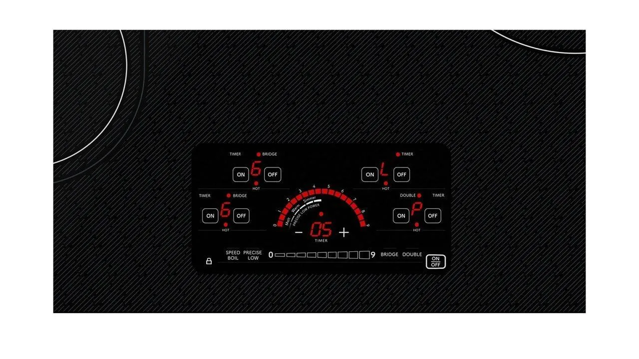 Sharp SCR3042FB 30 in. Drop-In Radiant Cooktop with Side Accessories