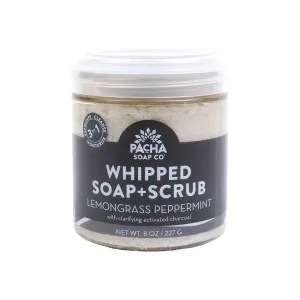 Shower Whip - LEMONGRASS PEPPERMINT WHIPPED SOAP   SCRUB - 8 Ounce