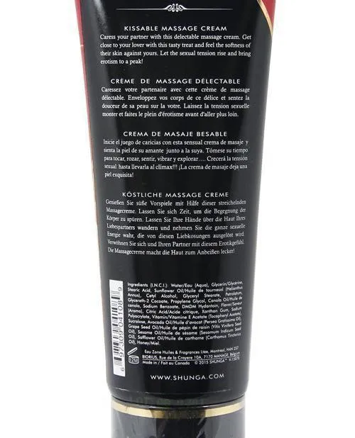 Shunga Kissable Massage Cream - 7 Oz